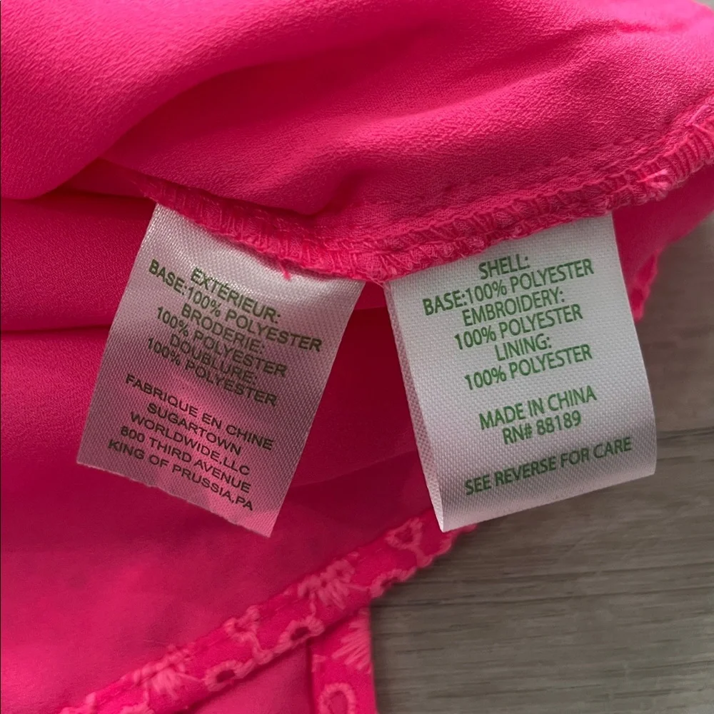 Lilly Pulitzer Aisha Romper Dress Pink NWT Womens 6 Resort Summer Beach Vacation - Picture 9 of 16
